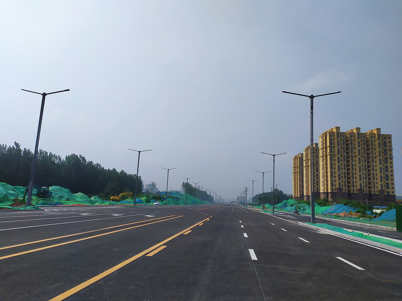 12米双臂路灯14米景观灯简约大气市政道路工程世博光电