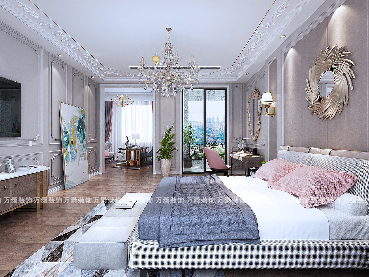 包子圃:章丘碧桂园别墅装修装饰|锦阔川木业木门