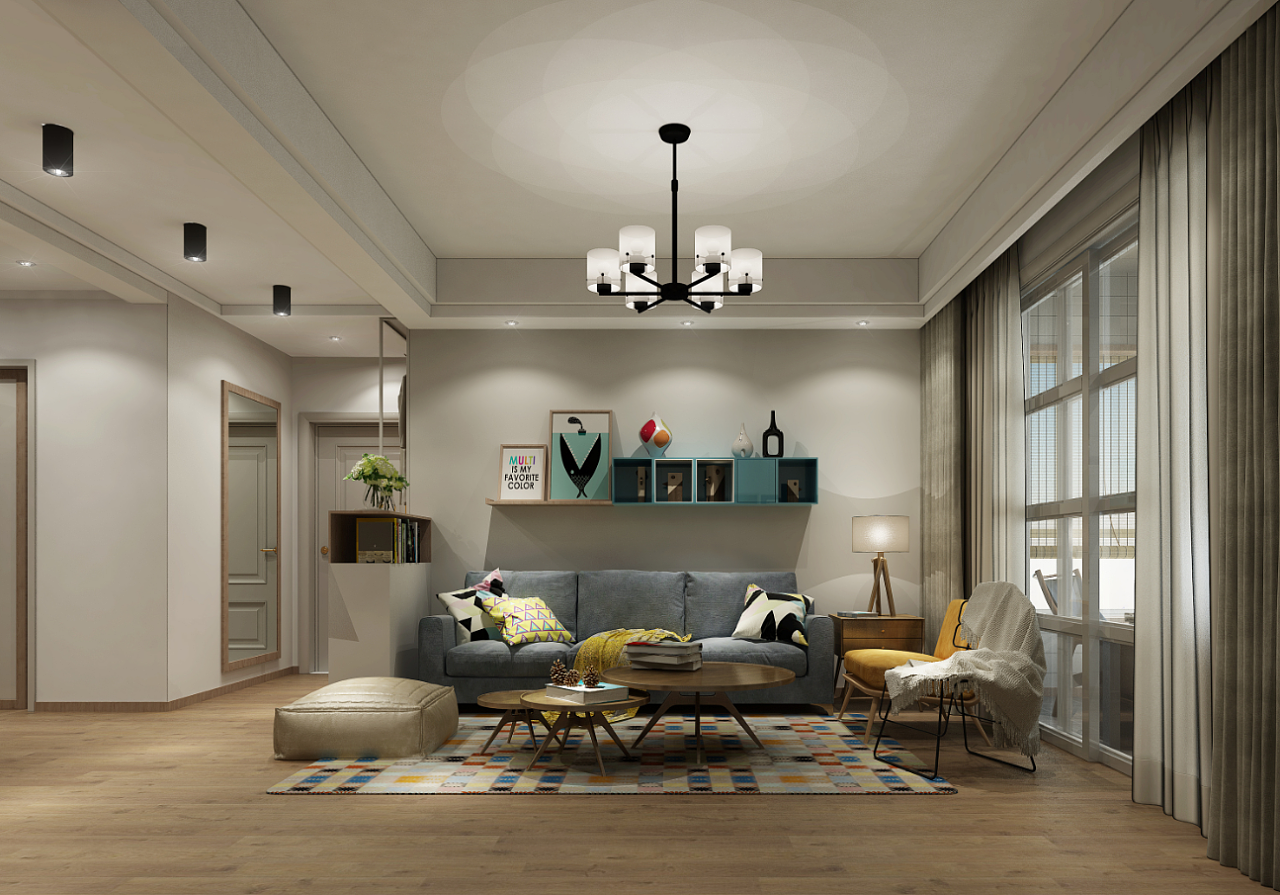 现代北欧风格效果图