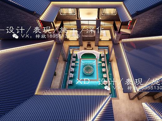 室外透视/鸟瞰，商业建筑效果图制作