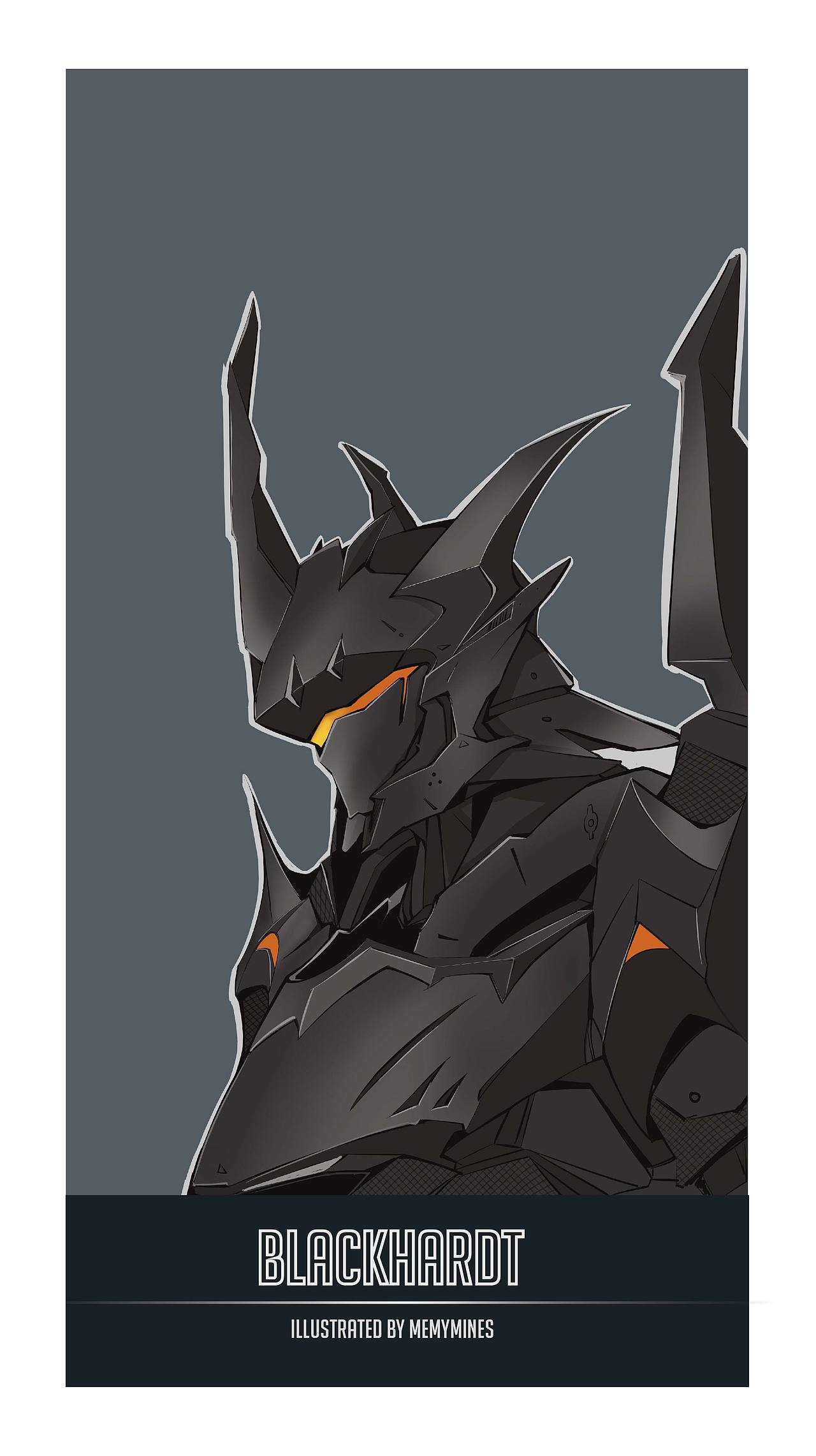 原创作品:莱英哈特 黑皇和猩红皮肤 重画版 排版练习