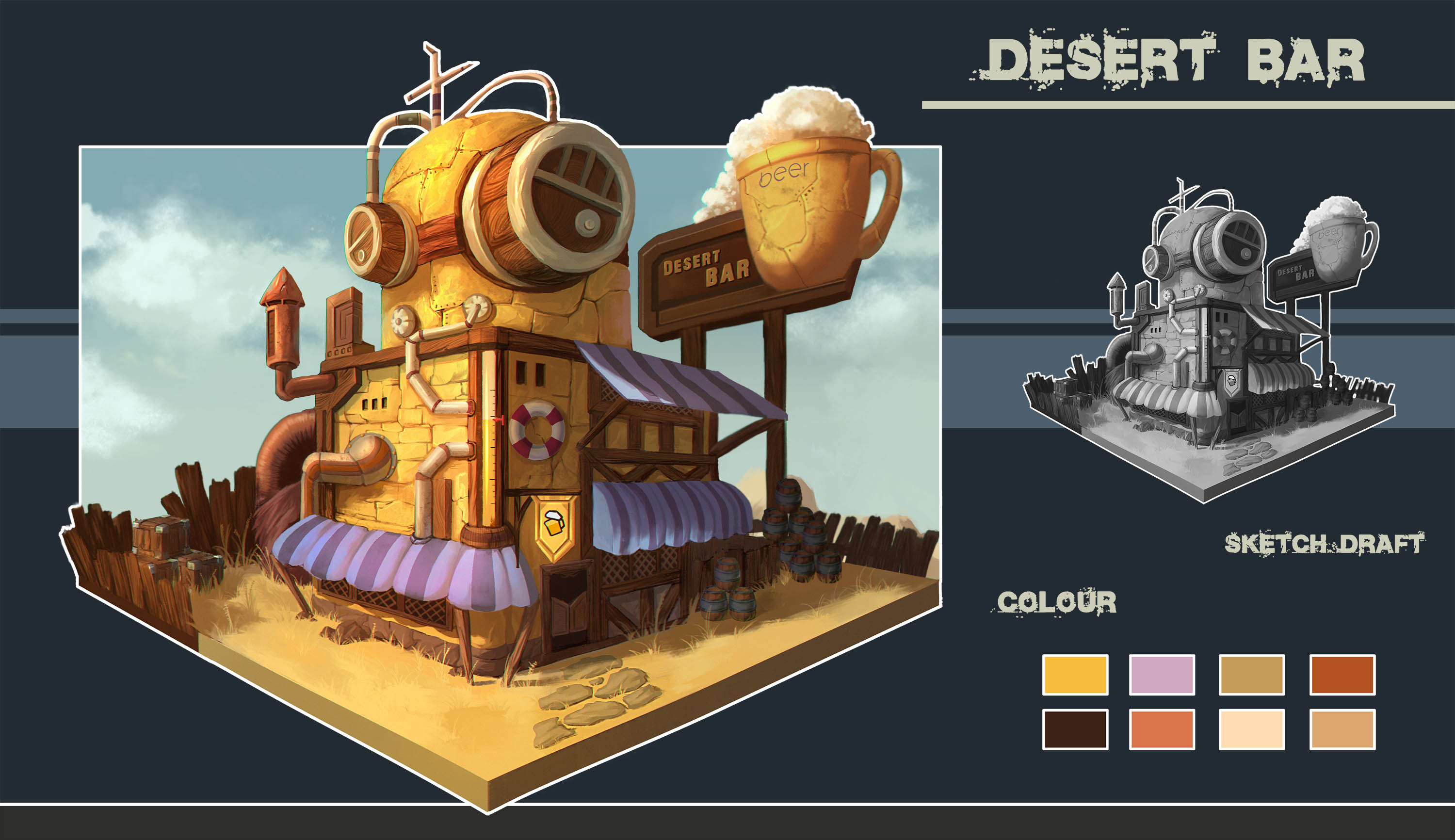 单体建筑.|插画|游戏原画|wangzc - 原创作品 - 站酷 (zcool)