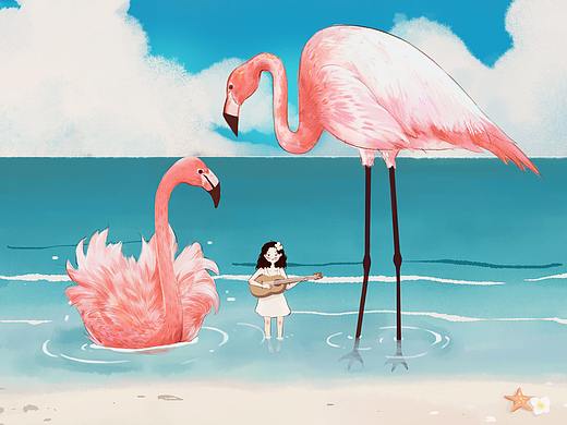 火烈鳥(niǎo)（個(gè)人主頁(yè)-ZMzY1NDA3OTY=） - 創(chuàng)作習(xí)作 - 站酷設(shè)計(jì)師畫(huà)畫(huà)的波音747原創(chuàng)素材 - 站酷ZCOOL