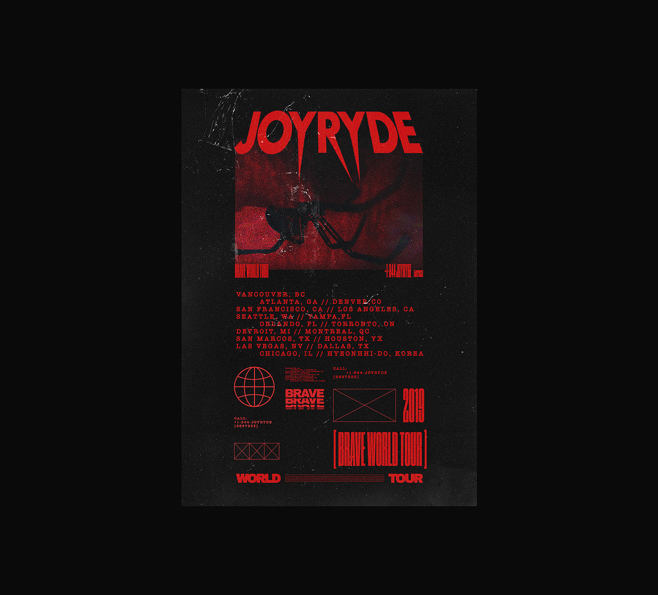 设计分享/ 黑红色系-海报（图ZMjExNDM0NDky） - 海报 - 站酷设计师BranD杂志原创素材 - 站酷ZCOOL
