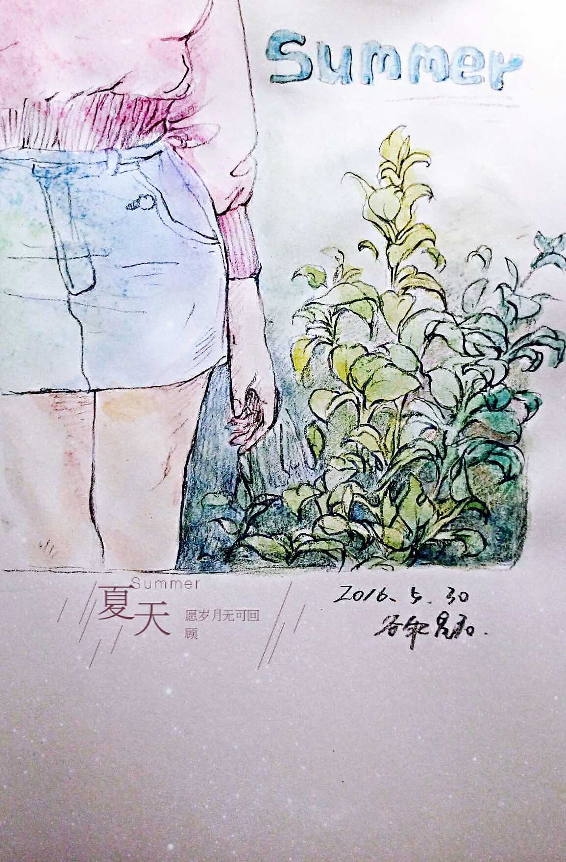 6月水彩头像集合