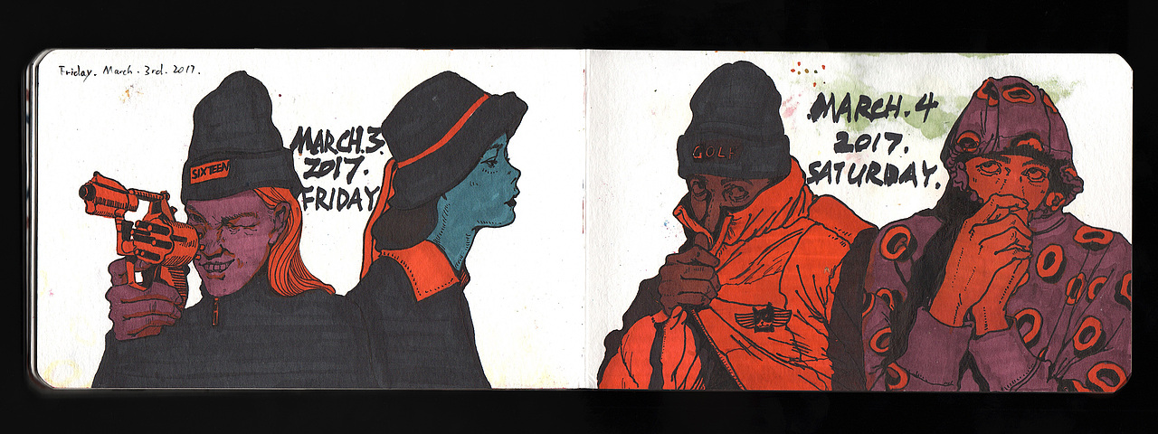 2017sketchbook（图ZMTQ5ODE4NDYw） - 创作习作 - 站酷设计师王雪曈Tong原创素材 - 站酷ZCOOL