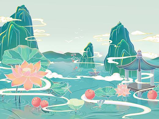 山楂荷叶茶 国风   