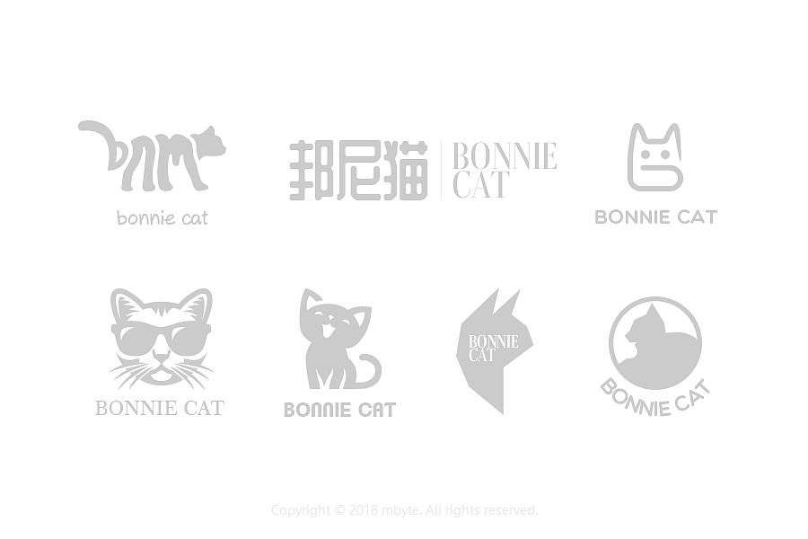 【标志设计】邦尼猫logo提案
