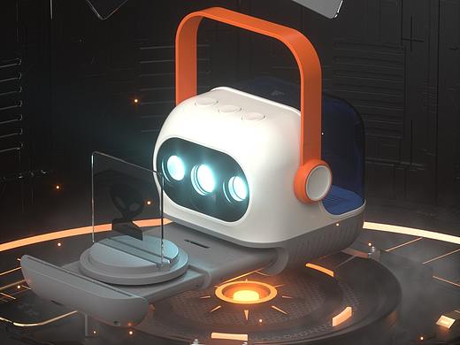C4D三维光影投影类效果图
