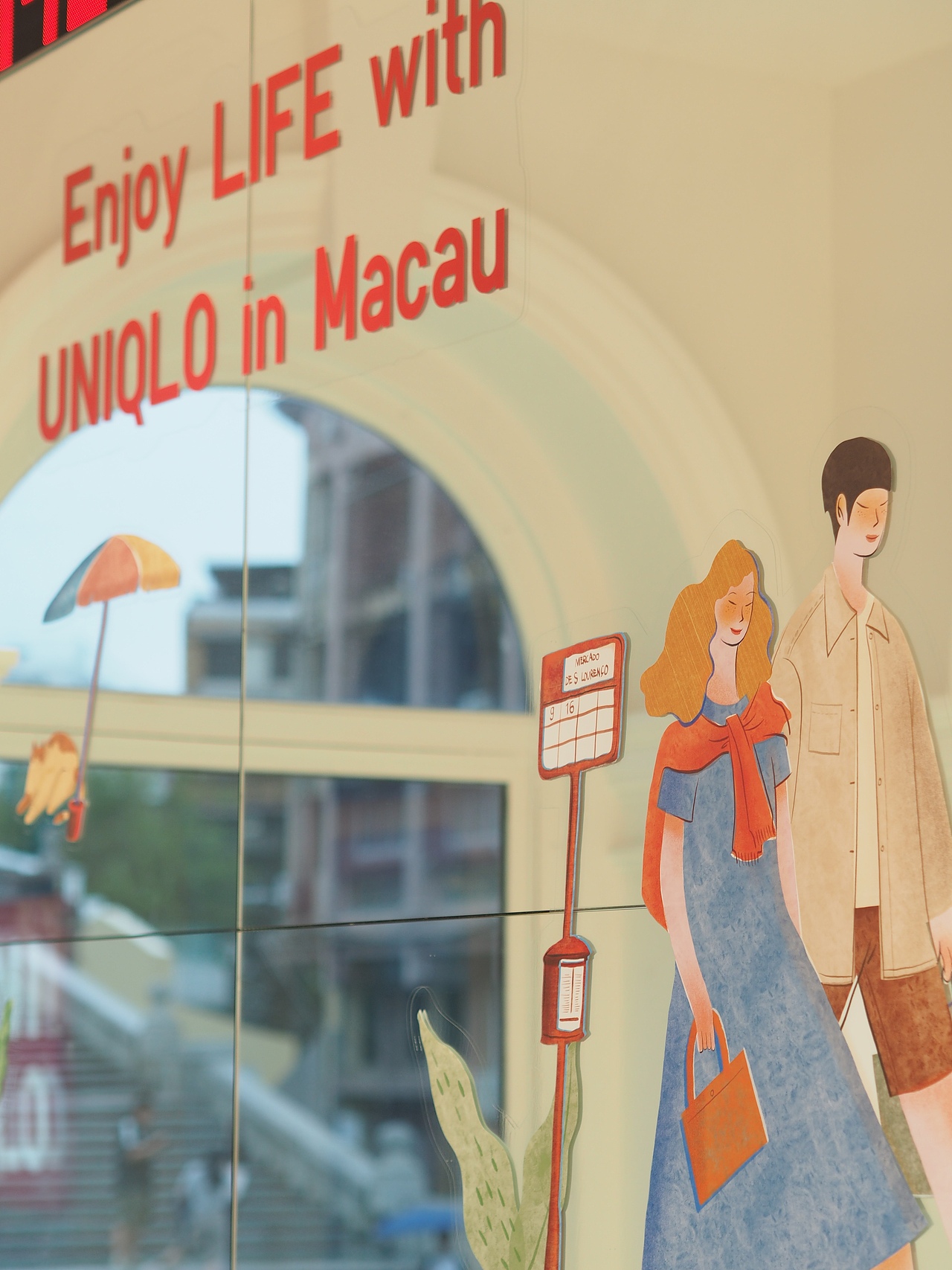 优衣库大三巴前店 澳门本地插画师合作款（图ZMjkzMDM3NzA0） - 商业插画 - 站酷设计师小島元春原创素材 - 站酷ZCOOL