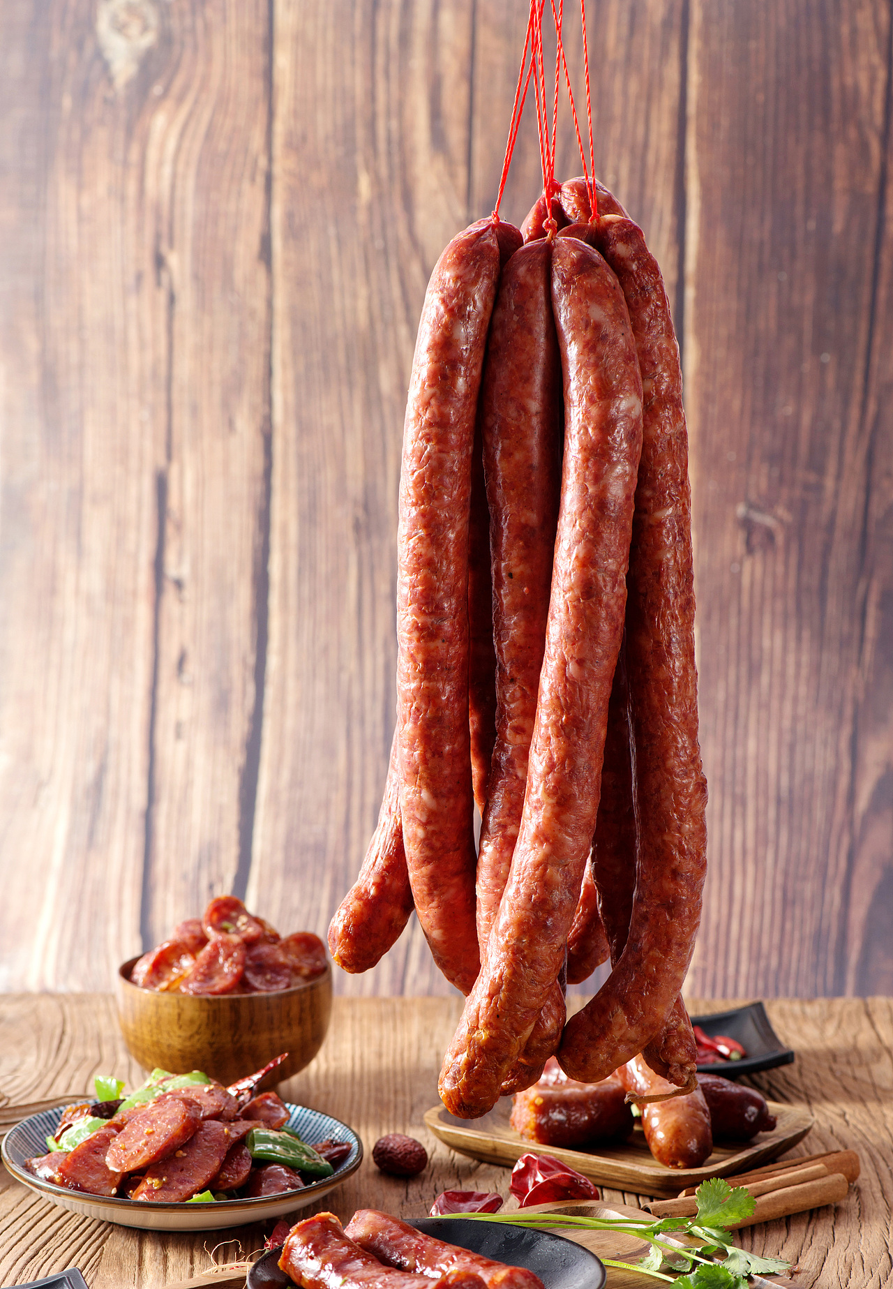 美食食品摄影静物产品拍摄商业摄影腊肠特产拍摄香肠