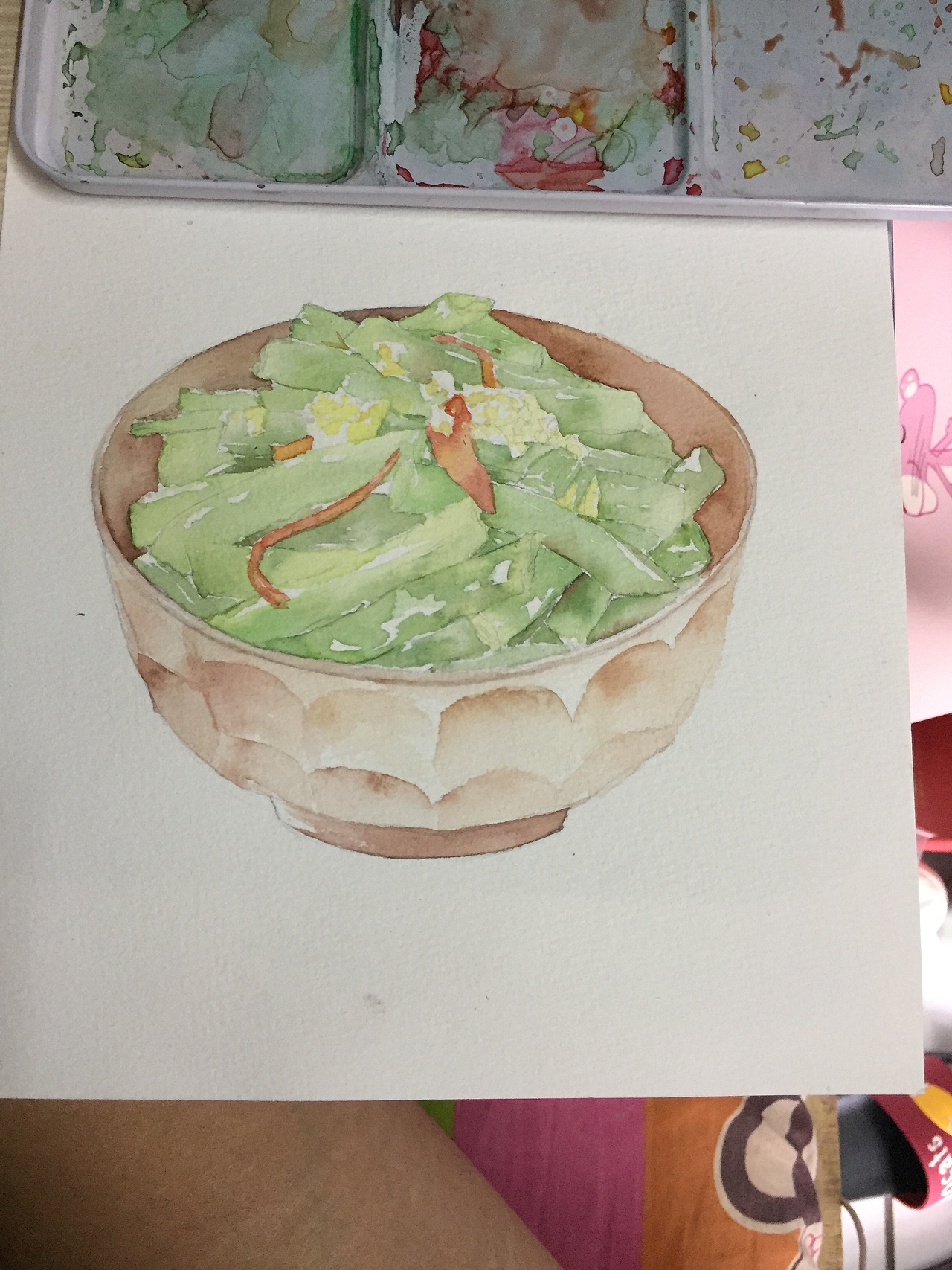 水彩四季豆习作（图ZMTI4ODczODY4） - 创作习作 - 站酷设计师妖妖璃原创素材 - 站酷ZCOOL