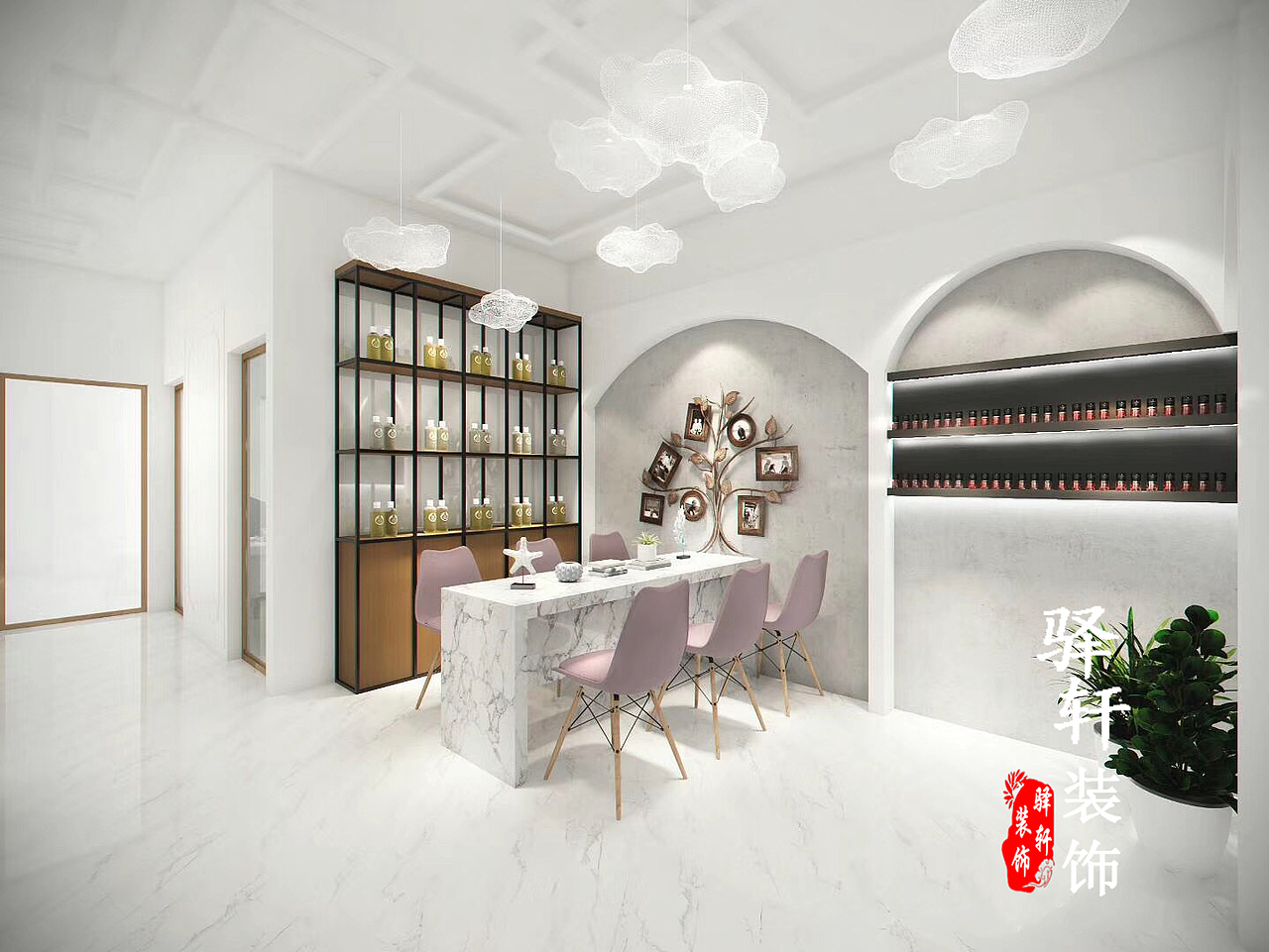 美甲店装修设计 合肥美甲店装修 让美甲走在时尚前沿