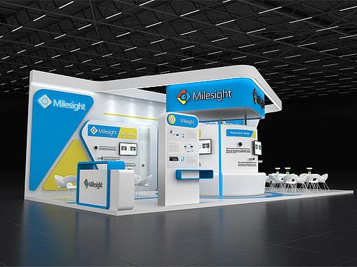 展位展会展览会展展台展示3D效果图设计制作