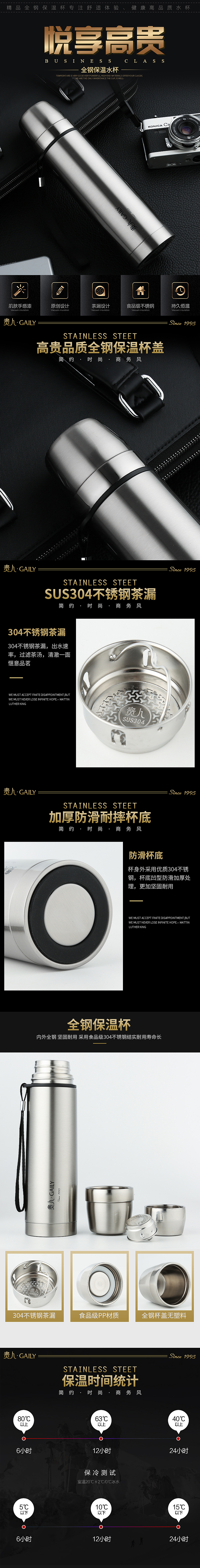 水杯详情设计 淘宝详情首页设计制作