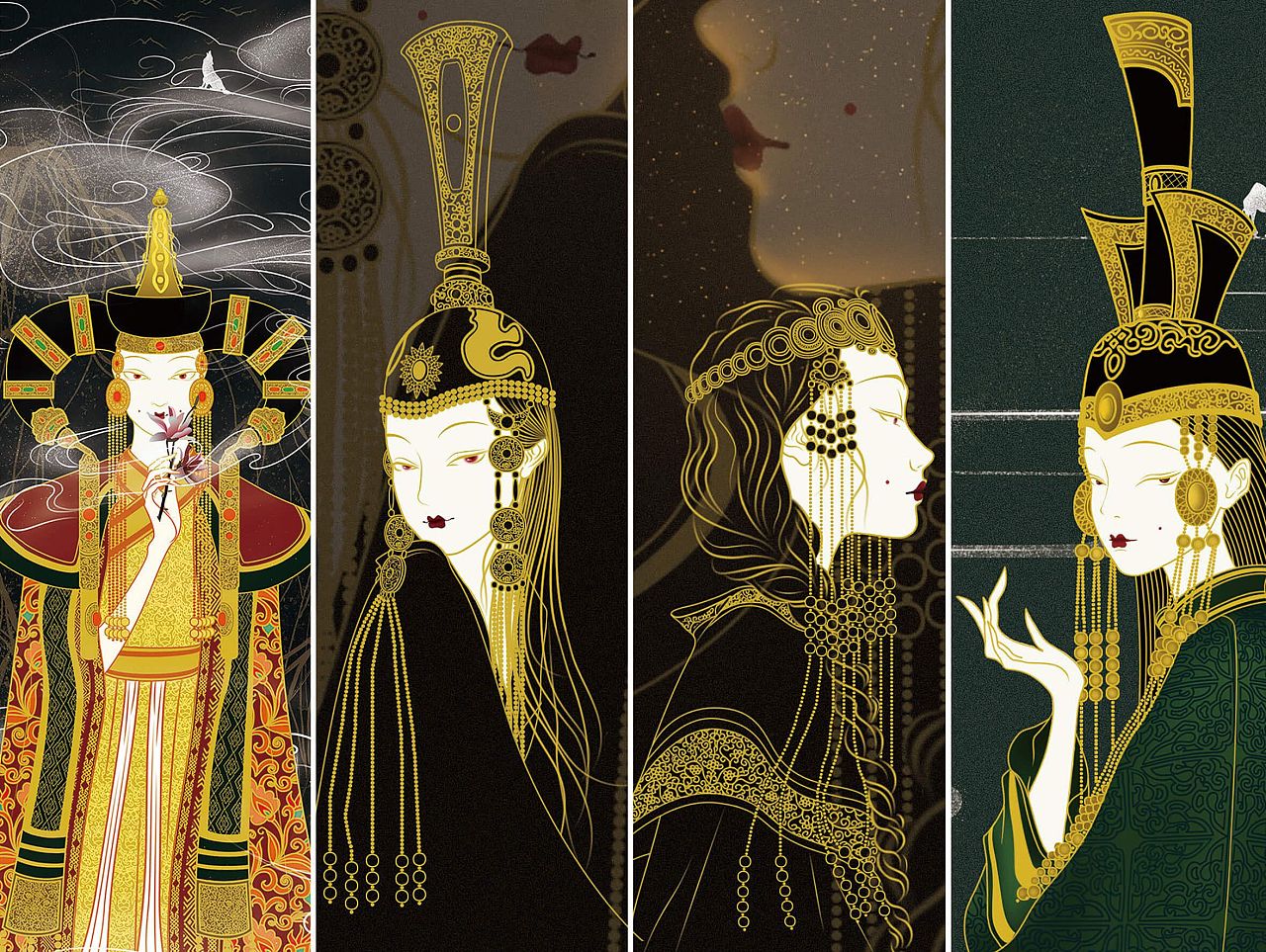 民族风系列插画练习