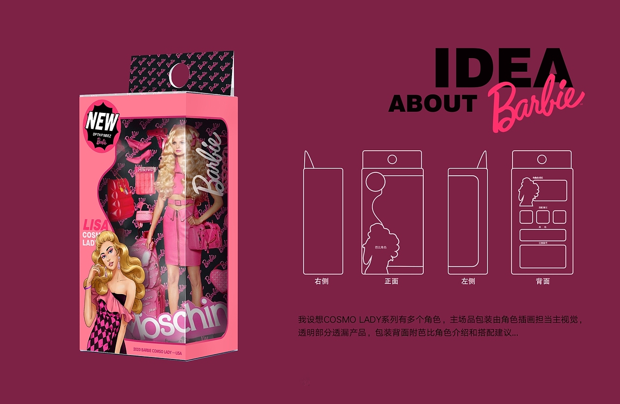 BARBIE-COSMO LADY芭比包装设计（图ZMjMyNjU3Mzcy） - 包装 - 站酷设计师Sickey547原创素材 - 站酷ZCOOL