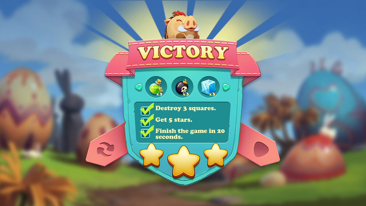 胜利界面小练习