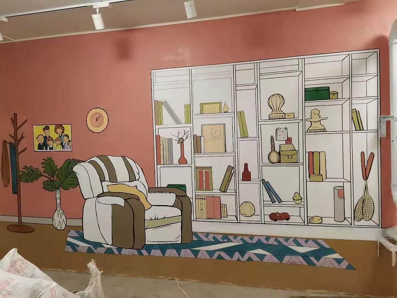 虚拟家具彩绘设计加落地