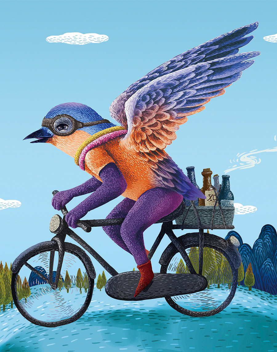 鸟人系列4（图ZNDA5MjAzOTY=） - 商业插画 - 站酷设计师插画师傅逗原创素材 - 站酷ZCOOL