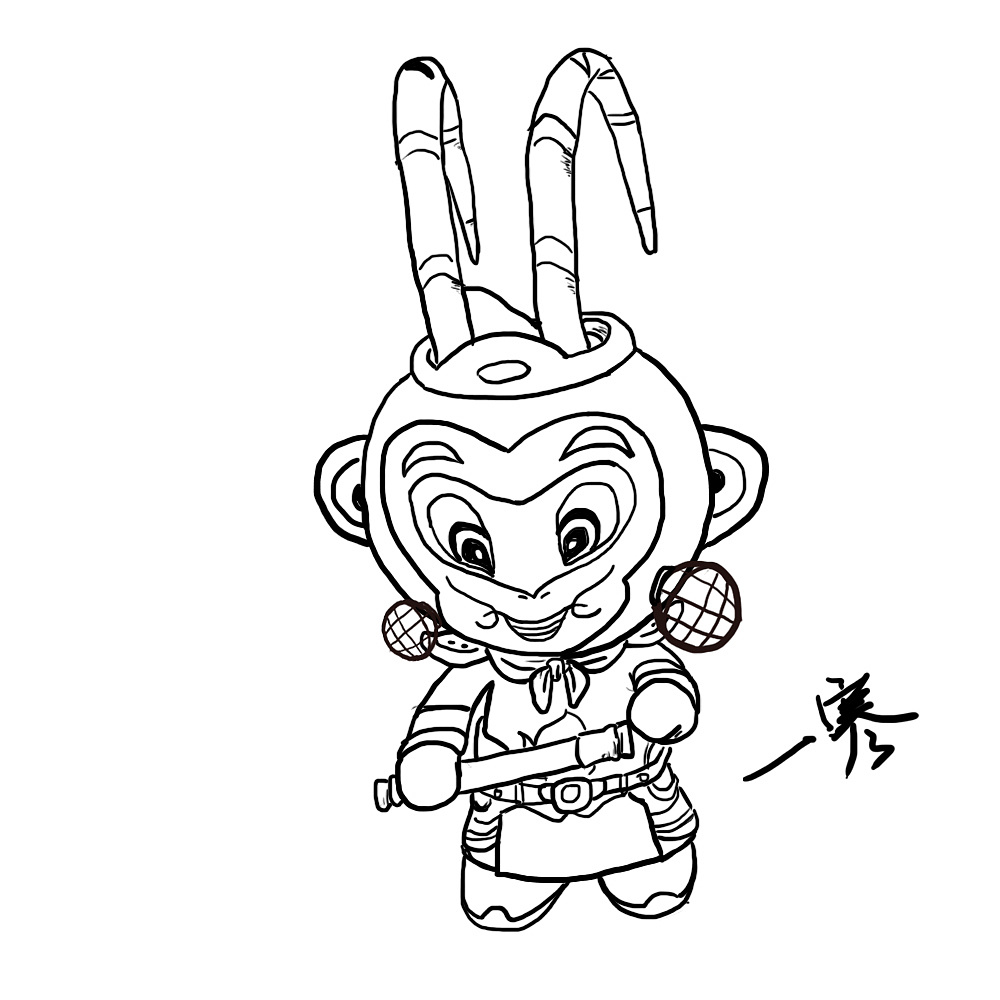 2016猴年大吉【大圣猴腮雷】|插画|商业插画|一寒 - 原创作品 - 站酷