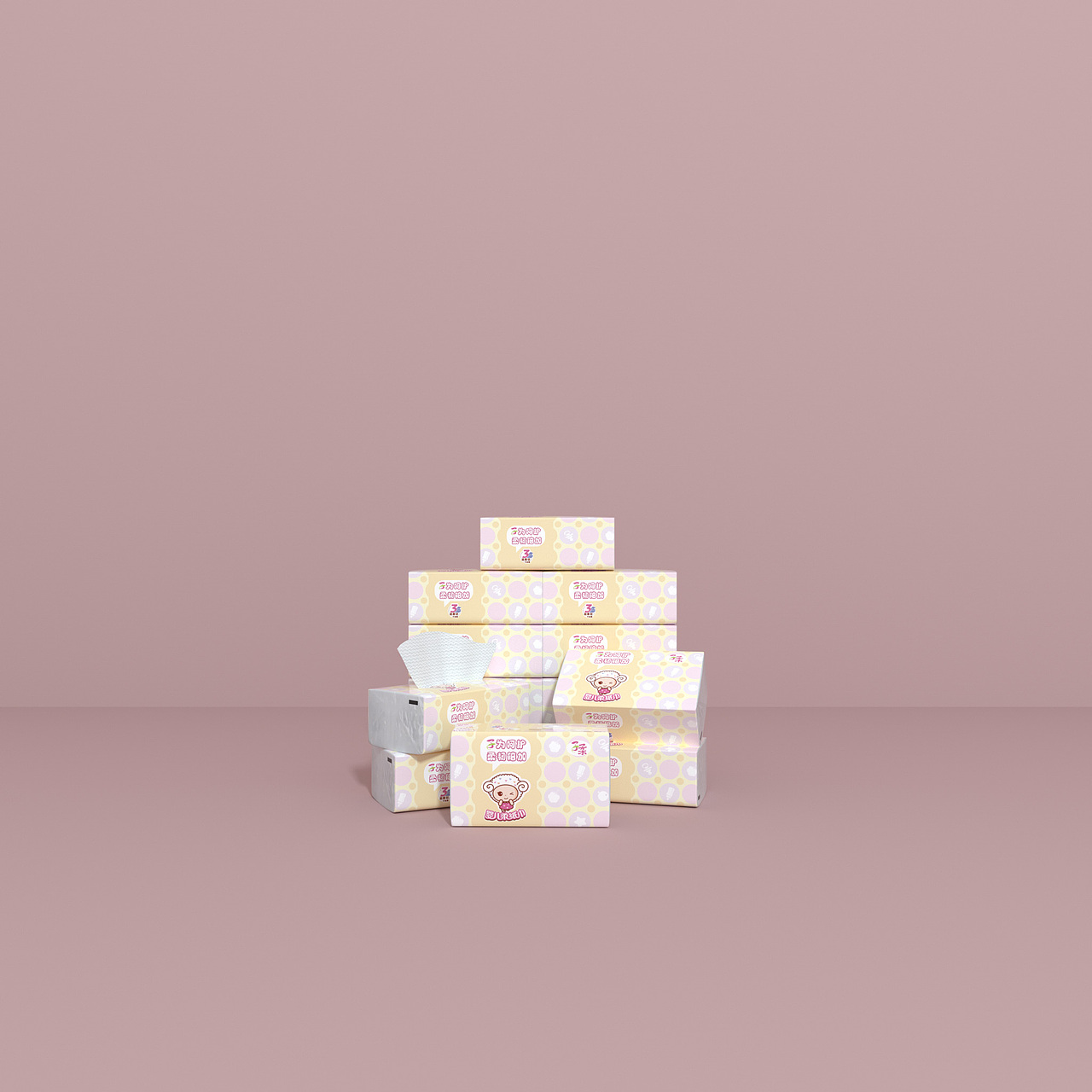 C4D纸巾建模