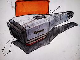 校园时候临摹的产品手绘