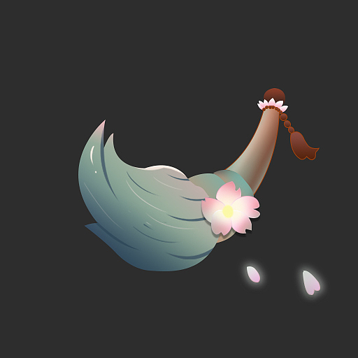 中国风格ui图标毛笔