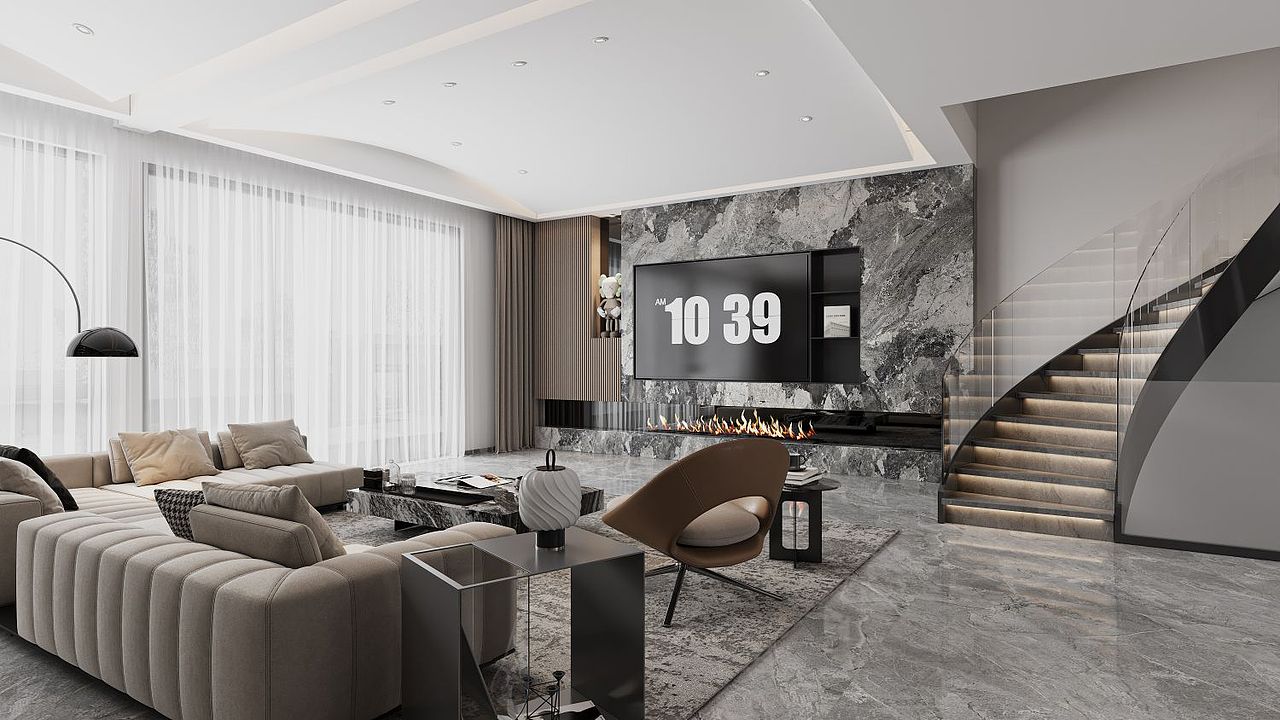 空间渲染—霸总的家