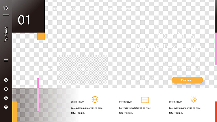 创意大气时尚商务科技色彩品牌背景web海报着陆页设计（图ZMjA5MzYxMDA0） - 其他网页 - 站酷设计师阿飞是个设计原创素材 - 站酷ZCOOL