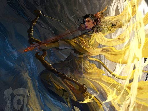 神话人物插画—东君