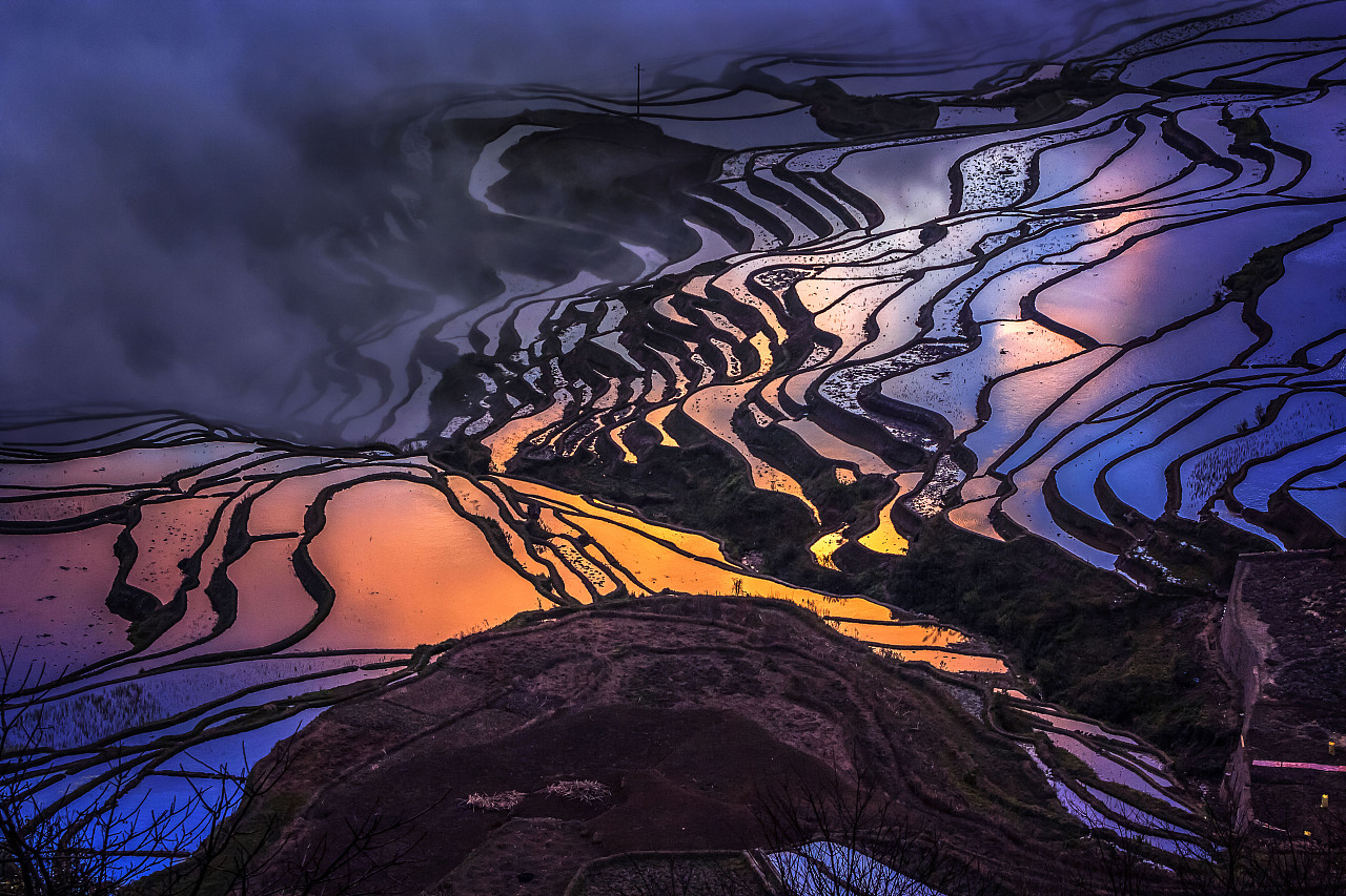 云南红河哈尼族梯田|摄影|风光摄影|雪狐123 - 原创作品 - 站酷