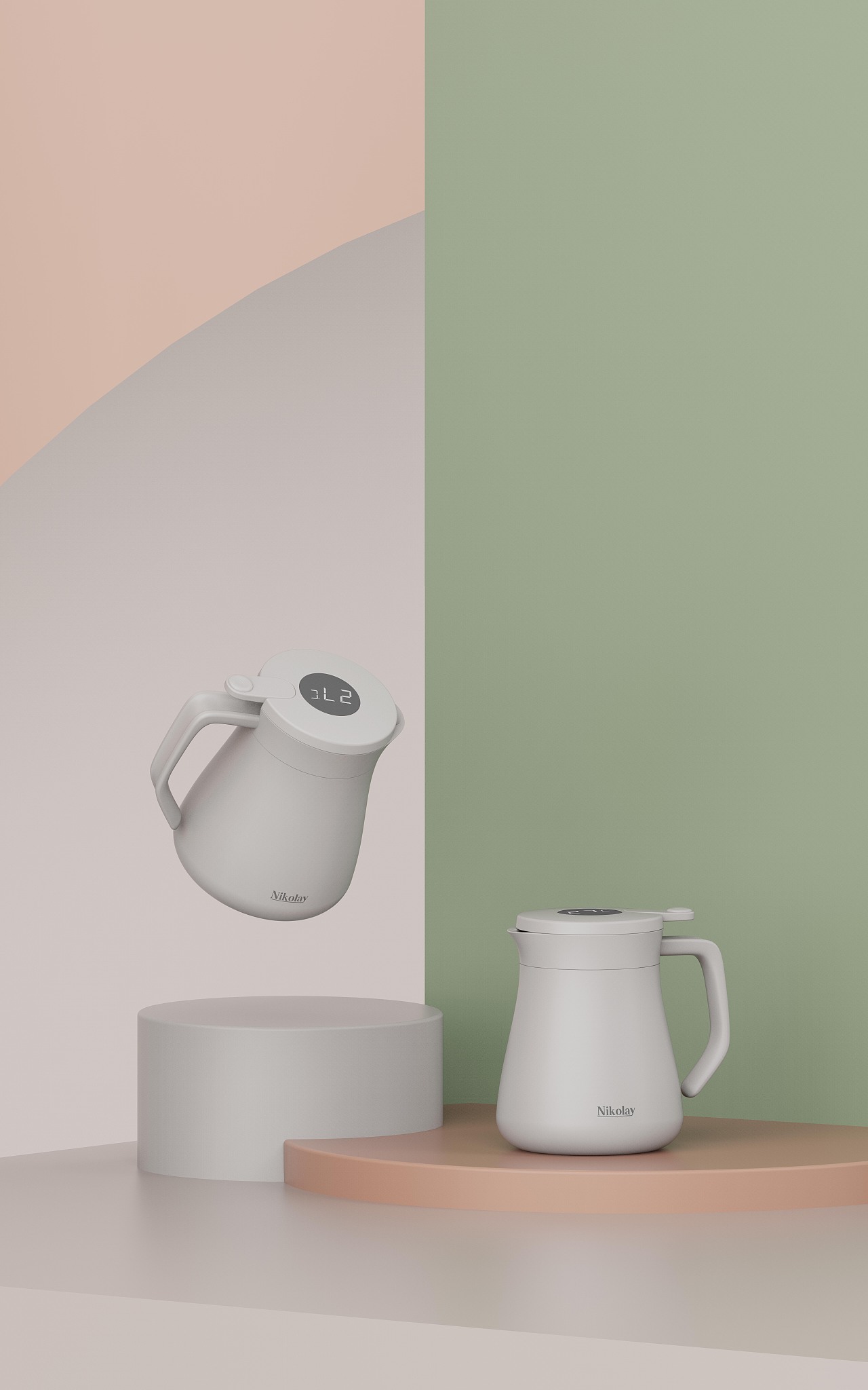感温mini办公小水壶（图ZMjYzMjAyNDcy） - 生活用品 - 站酷设计师茉莉爸爸原创素材 - 站酷ZCOOL
