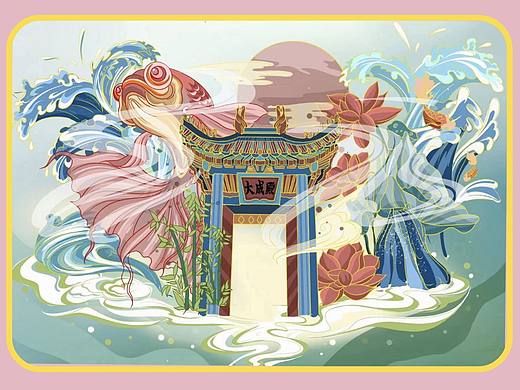 国潮插画包装设计|ip|KV