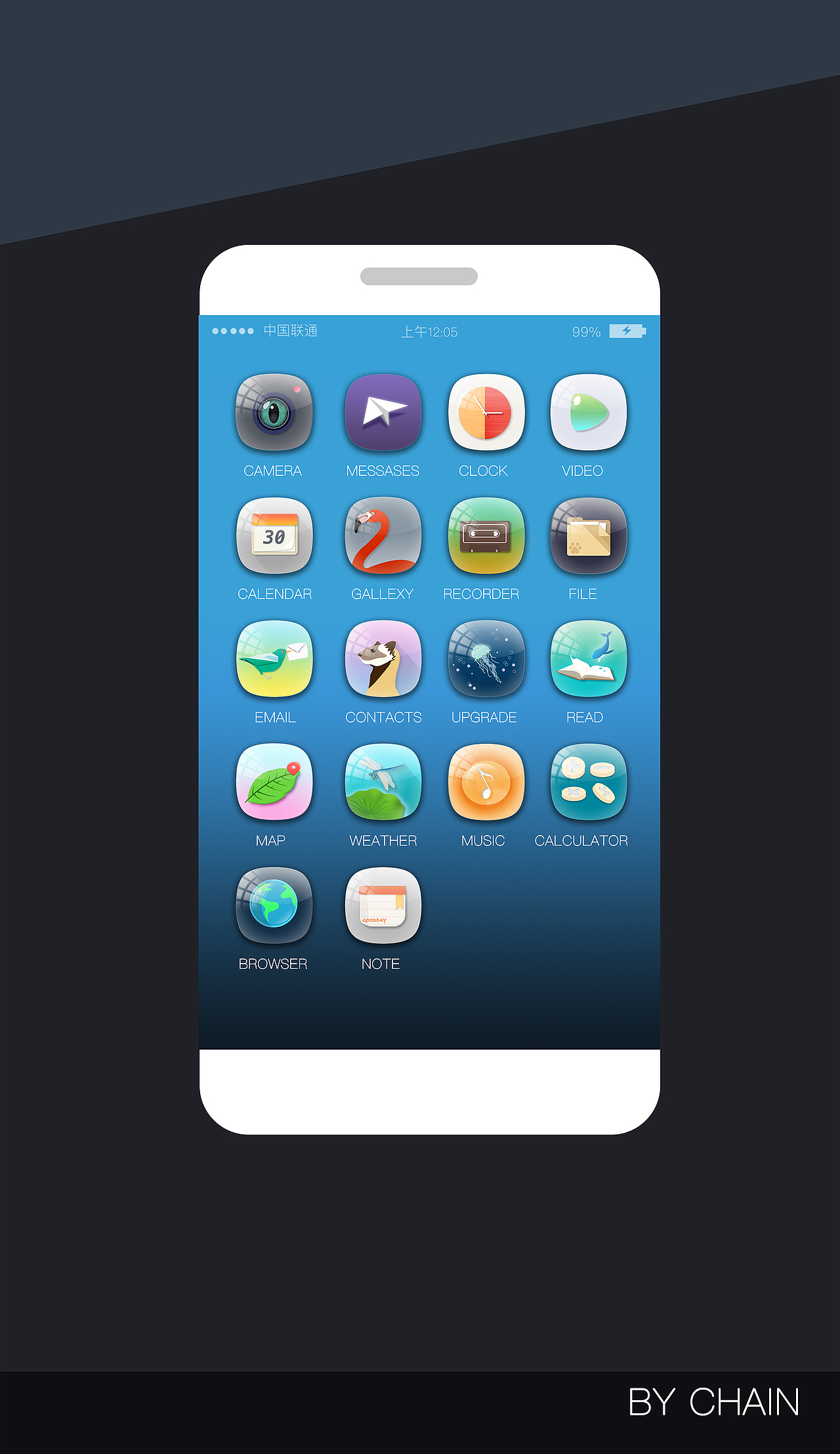 “玻璃罩下”主题设计（图ZNzYyMDI2MDg=） - 主题/皮肤 - 站酷设计师link夜行原创素材 - 站酷ZCOOL