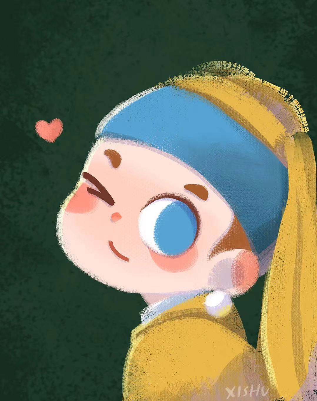 把名畫都萌化系列圖（圖ZMjU3MTA4NTY4） - 商業(yè)插畫 - 站酷設計師稀樹原創(chuàng)素材 - 站酷ZCOOL