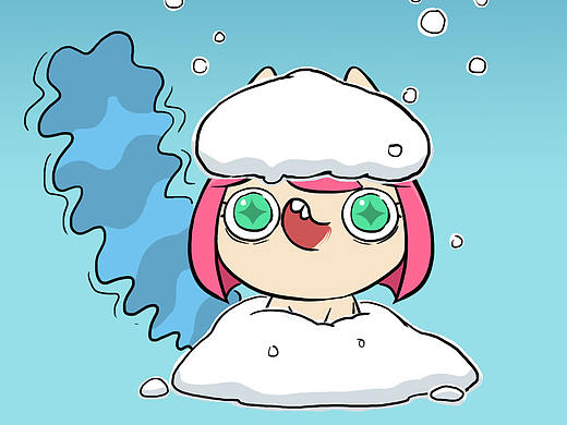 求雪——羞羞的日常（個人主頁-ZMjU2MTIwNjA=） - 新銳潮流插畫 - 站酷設(shè)計師克己的大蝠原創(chuàng)素材 - 站酷ZCOOL