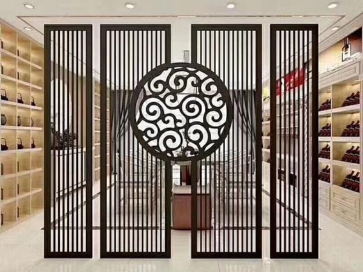 欧式不锈钢花格 大厅屏风价格 古铜色屏风