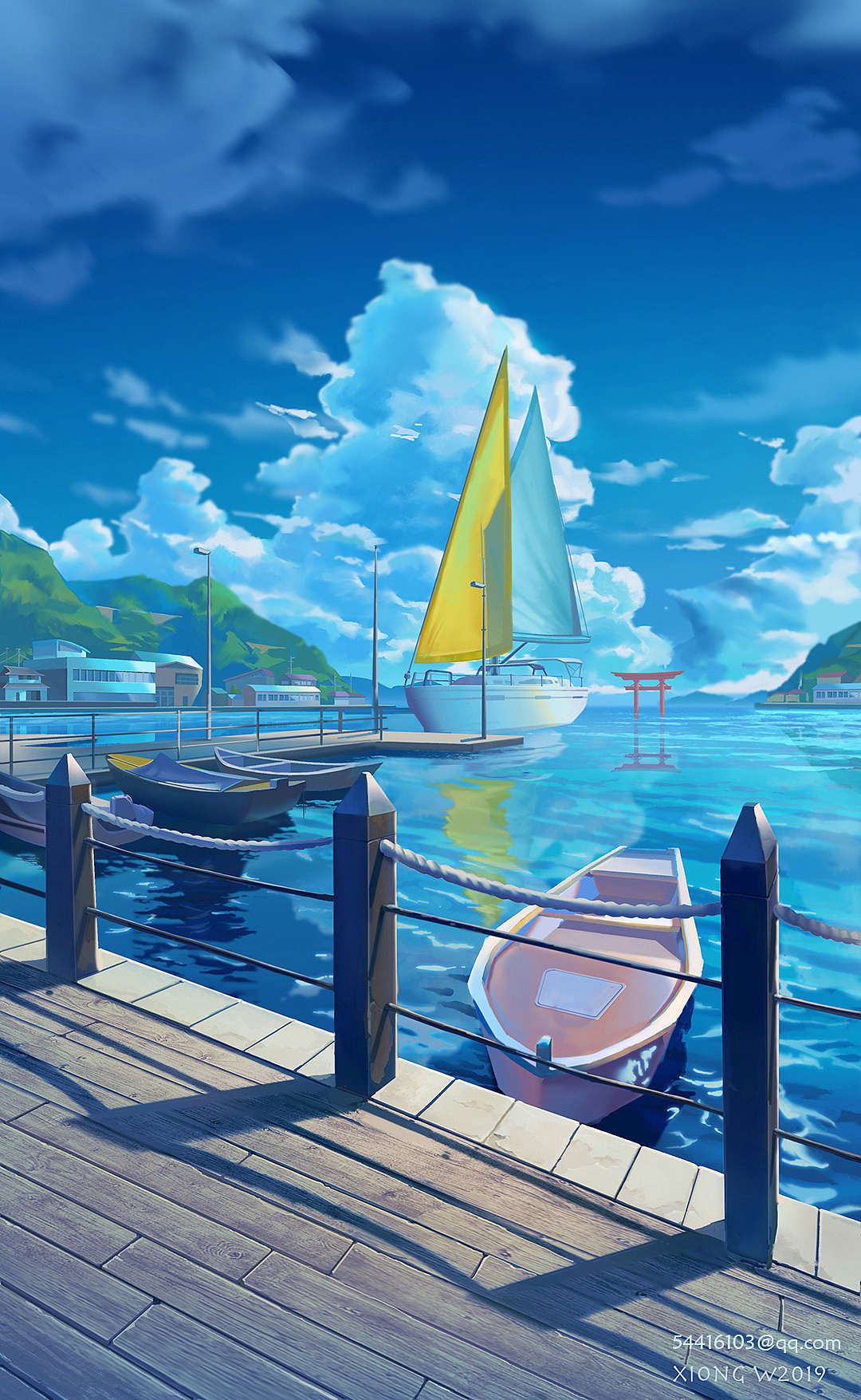 港口|插画|游戏原画|筠霖 - 原创作品 - 站酷 (zcool)