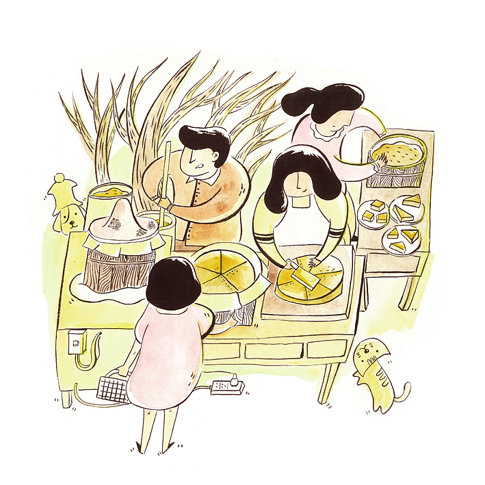 来自家乡的小确幸（图ZNzA4OTMzODA=） - 商业插画 - 站酷设计师邵小花卷原创素材 - 站酷ZCOOL