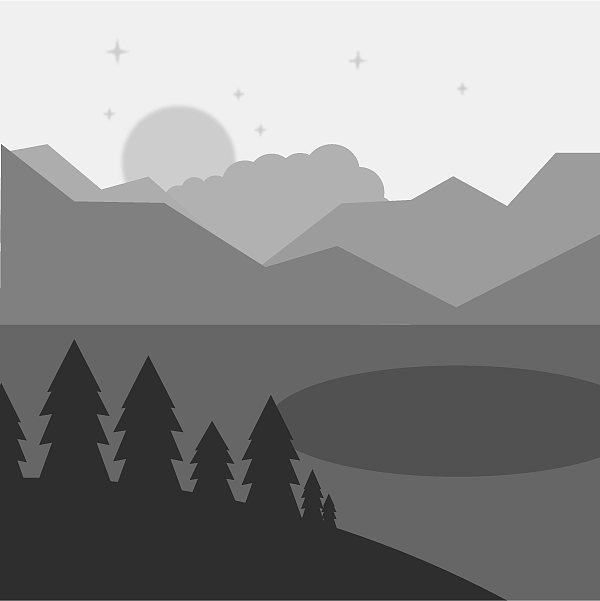 风景画配色练习