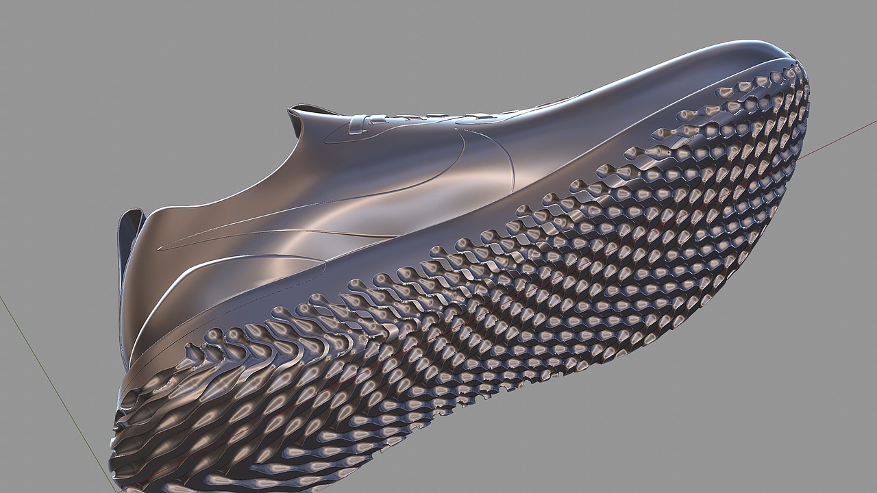 Nike Epic React 3d素模参数化鞋底grasshopper(仿)