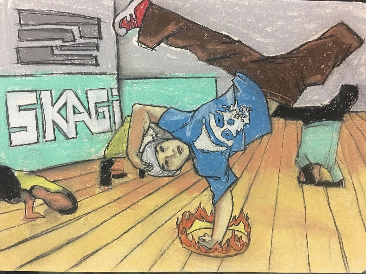 【手绘系列】—粉笔人物（图ZNzU1MTAxODQ=） - 商业插画 - 站酷设计师程博原创素材 - 站酷ZCOOL