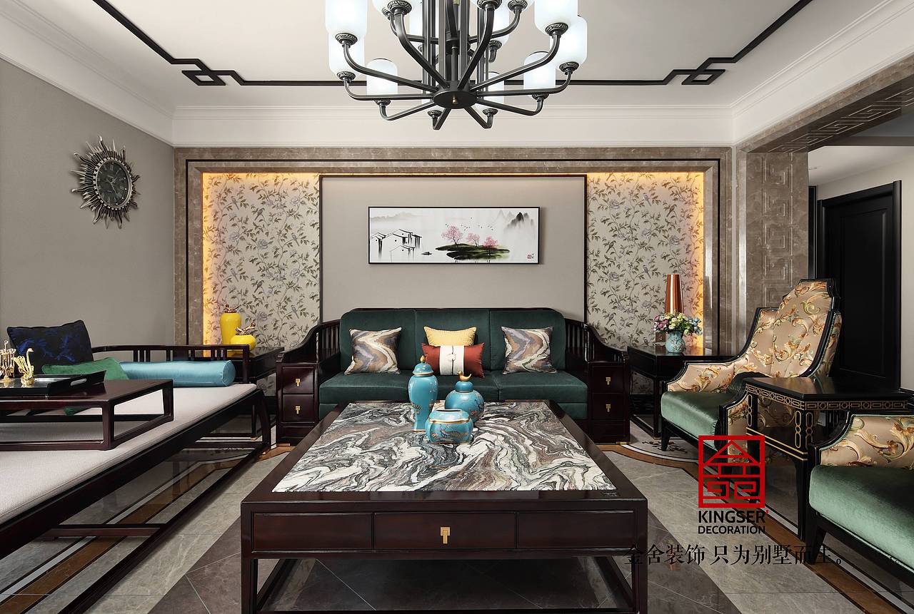 新中式实景室内设计