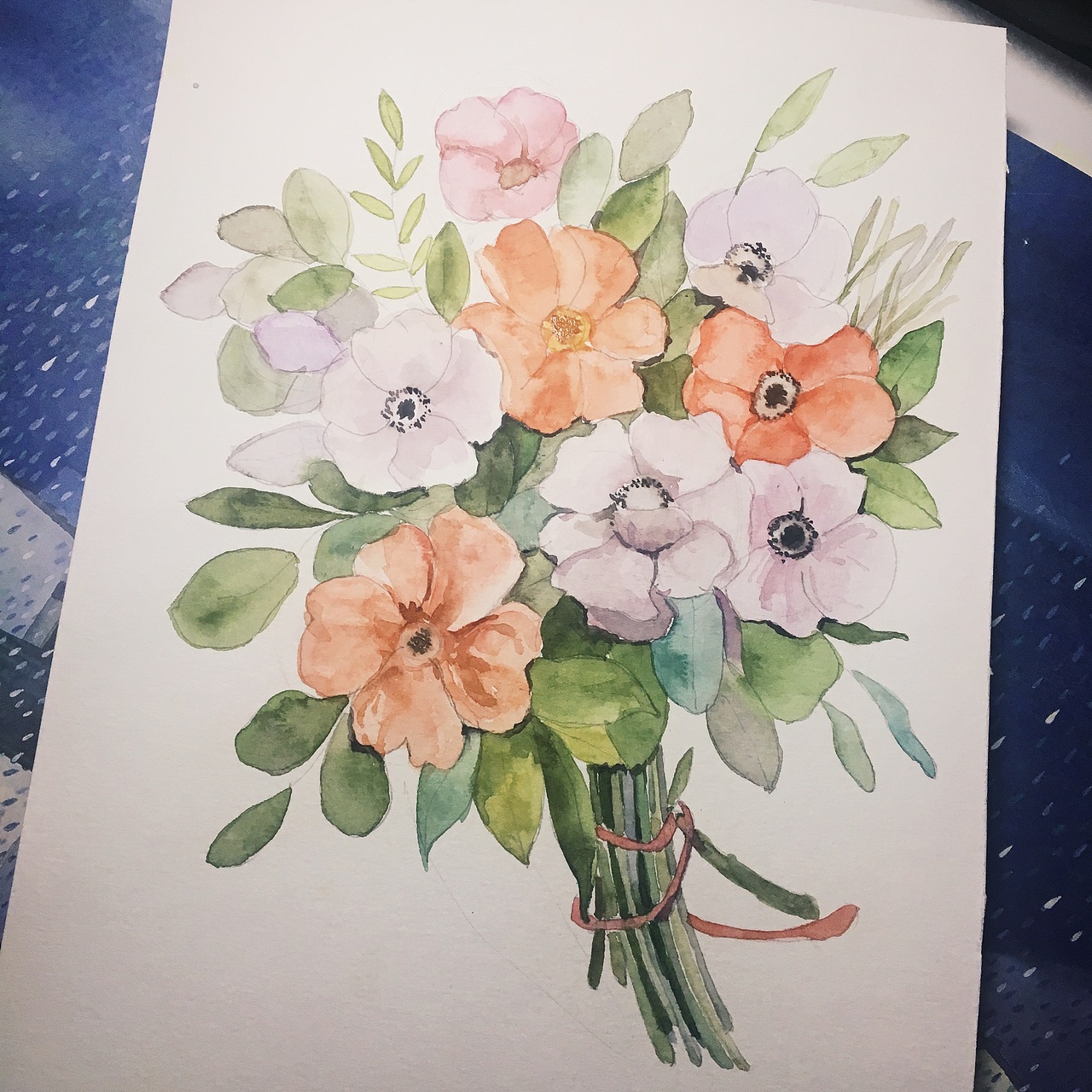 水彩花卉水彩插画练习/临摹水彩花草（图ZODY3MDcyNjg=） - 创作习作 - 站酷设计师樱呐原创素材 - 站酷ZCOOL
