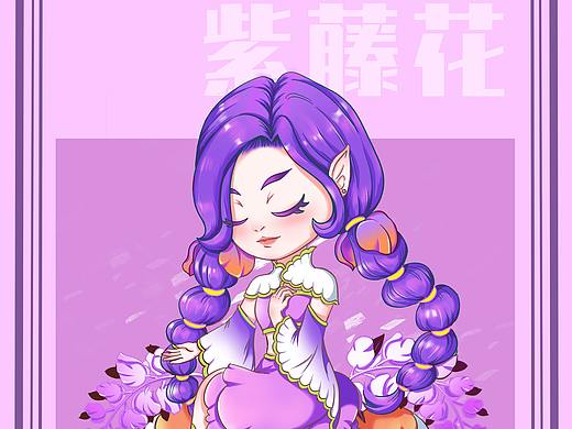 春季花拟人娃娃形象创作