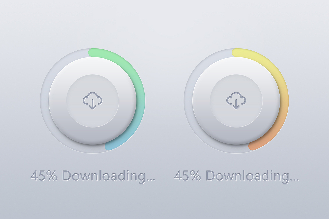 清新风格下载图标【附PS源文件】（图ZMzQzNjU3NzY=） - 图标 - 站酷设计师小小少年呀原创素材 - 站酷ZCOOL
