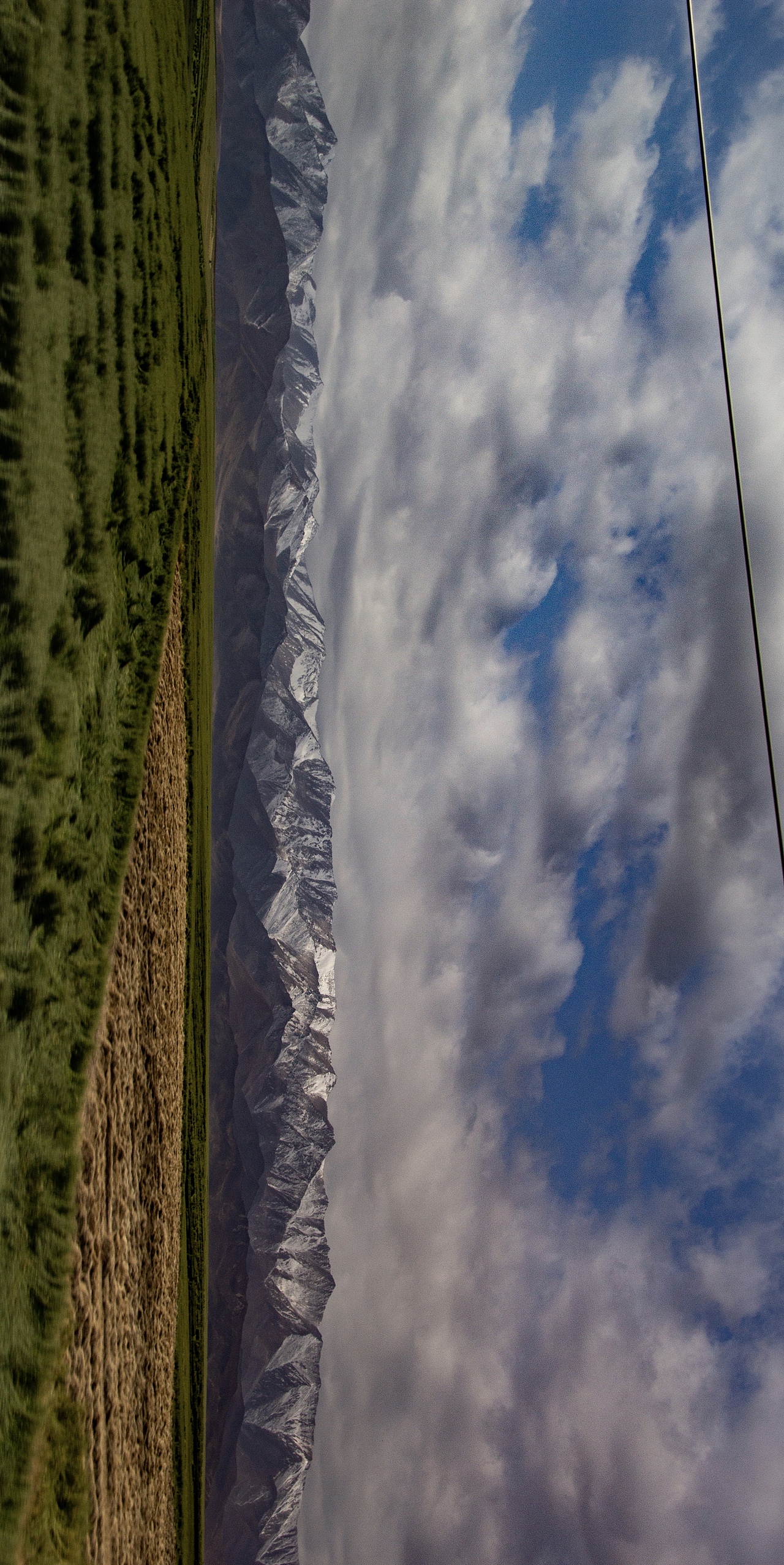 高铁偶遇:祁连山