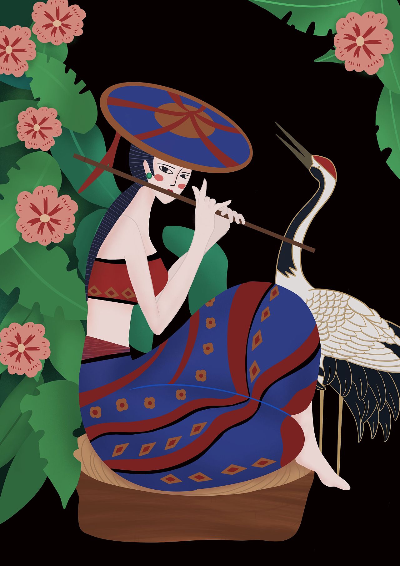 贵州姑娘|插画|艺术插画|夭夭爱插画 - 原创作品 - 站酷 (zcool)