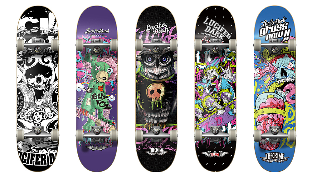 LUCIFERDARK 滑板板面设计作品集